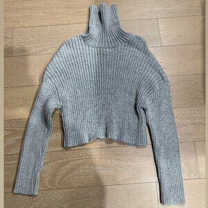 Garage Turtleneck Sweater (Gray) - Size Small